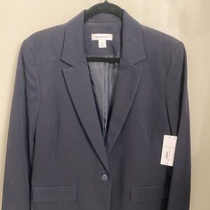 Liz Claiborne Elegant Dark Blue Blazer